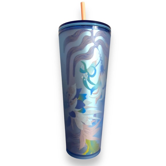 Lot of 3 Starbucks 2023 SPRING FLOWER Venti Cold Cup Tumblers | Pink Blue Floral - Picture 9 of 15